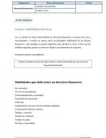 Habilidades directivas. Realizar un análisis DAFO general y sectorial. Página 1