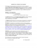 Adendum al contrato de trabajo
