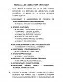 PROGRAMA DE LICENCIATURA KINDER 2017