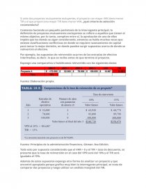 PROYECTOS MUTUAMENTE EXCLUYENTES. Página 1