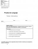 TALLER 3 Prueba de Lenguaje Textos Informativos s/r