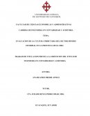 EVALUACION DE LA CULTURA TRIBUTARIA DEL SECTOR MINERO INFORMAL EN LA PROVINCIA DE EL ORO