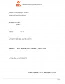 Administracion del mantenimiento