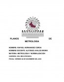 PLANOS DE METROLOGIA . APLICACION LEYES DE NEWTON