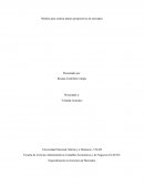 Modelo para realizar planes prospectivos de mercadeo