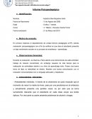 Informe psicopedagogico bajo rendimiento escolar