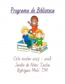 Programa de biblioteca. Ciclo escolar 2017 - 2018