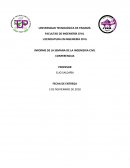 INFORME DE LA SEMANA DE LA INGENIERIA CIVIL