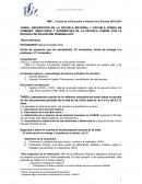 Teorías de la Educación e Historia de la Escuela 2018-2019