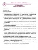 ORDEN DEL DIA DE JUNTA INFORMATIVA DEL GRUPO 3°A