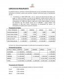 EJERCICIO DE PRESUPUESTO