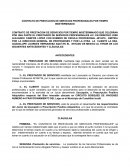 CONTRATO DE PRESTACION DE SERVICIOS PROFESIONALES POR TIEMPO INDETERMINADO