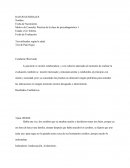 Motivo de Consulta: Practica de la clase de psicodiagnóstico