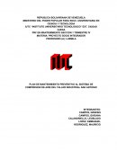 PLAN DE MANTENIMIENTO PREVENTIVO AL SISTEMA DE COMPRESION DE AIRE DEL TALLER INDUSTRIAL SAN ANTONIO