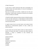 Ensayo terapia transaccional