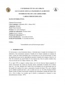 INFORME DE PRÁCTICA DE LABORATORIO DE BIOLOGÍA. “Generalidades acerca del microscopio óptico”