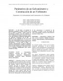 Parámetros de un Galvanómetro y Construcción de un Voltímetro