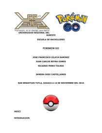 Pokemon Go. Página 1