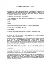 Planeacion integral Bacheo. Página 1
