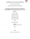 EVALUACIÓN DEL NIVEL DE ACEPTACIÓN DE LA APERTURA DE ESTABLECIMIENTOS DE COMIDA RÁPIDA
