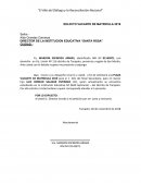 Modelo de solicitud de vacante de estudios