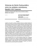 Síntomas de Estrés Postraumático entre los soldados colombianos