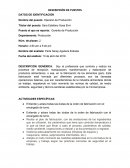 DESCRIPCIÓN DE PUESTOS Operario de Producción