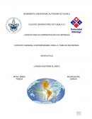 CONTEXTO MUNDIAL CONTEMPORÁNEO PARA LA TOMA DE DECISIONES. GEOPOLÍTICA