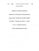 Ensayo Sobre “PADRE RICO PADRE POBRE”