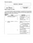 DIDÁCTICAS ESPECIALES