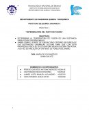 PRACTICA 1. “DETERMINACION DEL PUNTO DE FUSION”