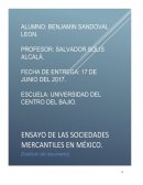 Ensayo de sociedades mercantiles