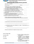 INVESTIGACIÓN ACCIÓN: Nociones generales