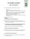 Preguntas conde Lucanor