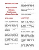Regresión lineal múltiple: Pronóstico del clima en Tehuacán