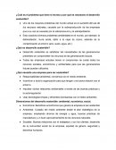 ¿Cuál es el problema que tiene el mundo y por qué es necesario el desarrollo sostenible?