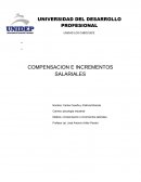 COMPENSACION E INCREMENTOS SALARIALES