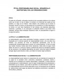 ÉTICA, RESPONSABILIDAD SOCIAL, DESARROLLO SUSTENTABLE EN LAS ORGANIZACIONES