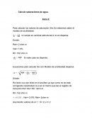 Calculo saturaciones de agua