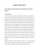 ANÁLISIS DEL CÓDIGO ORGÁNICO DE PLANIFICACIÓN Y FINANZAS PÚBLICAS