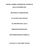 El discurso en el aula