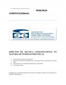 ASPECTOS CONSTITUCIONALES EN MATERIA FISCAL