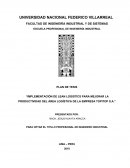 Implementación de lean logistics para mejorar la productividad del área logística de la empresa Topitop S.A