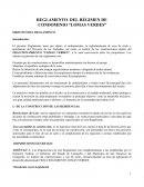 REGLAMENTO DEL RÉGIMEN DE CONDOMINIO “LOMAS VERDES”