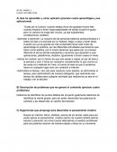 Actividad Aprender a Aprender. Utilizar los medios