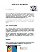 La Importancia del Internet