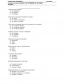 Control de lectura "Cándido" de Voltaire