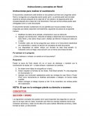 Instrucciones y conceptos en Word