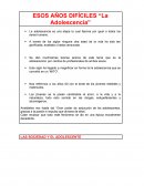 ESOS AÑOS DIFÍCILES “La Adolescencia”