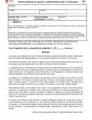 PRUEBA SEMESTRAL DE LENGUAJE “COMPRENSIÓN LECTORA” 4º AÑO BÁSICO